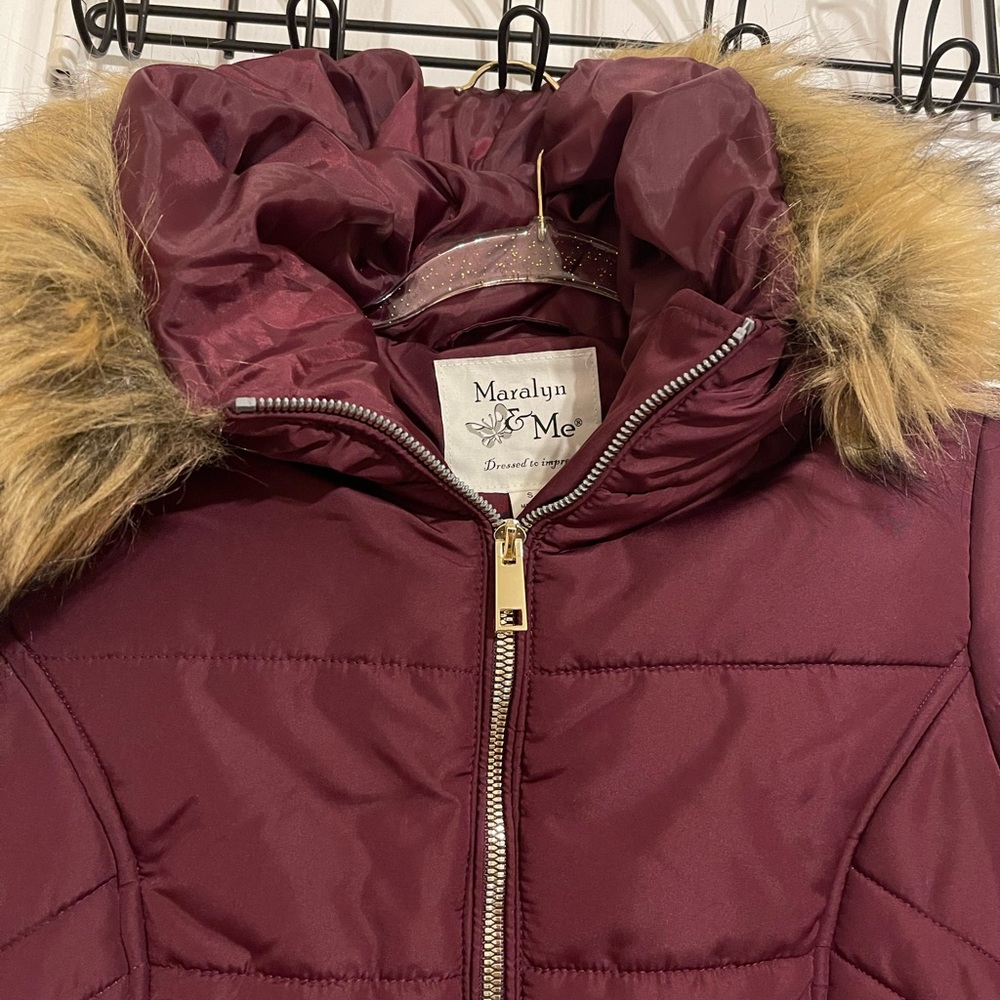 Maralyn hooded puffer coat